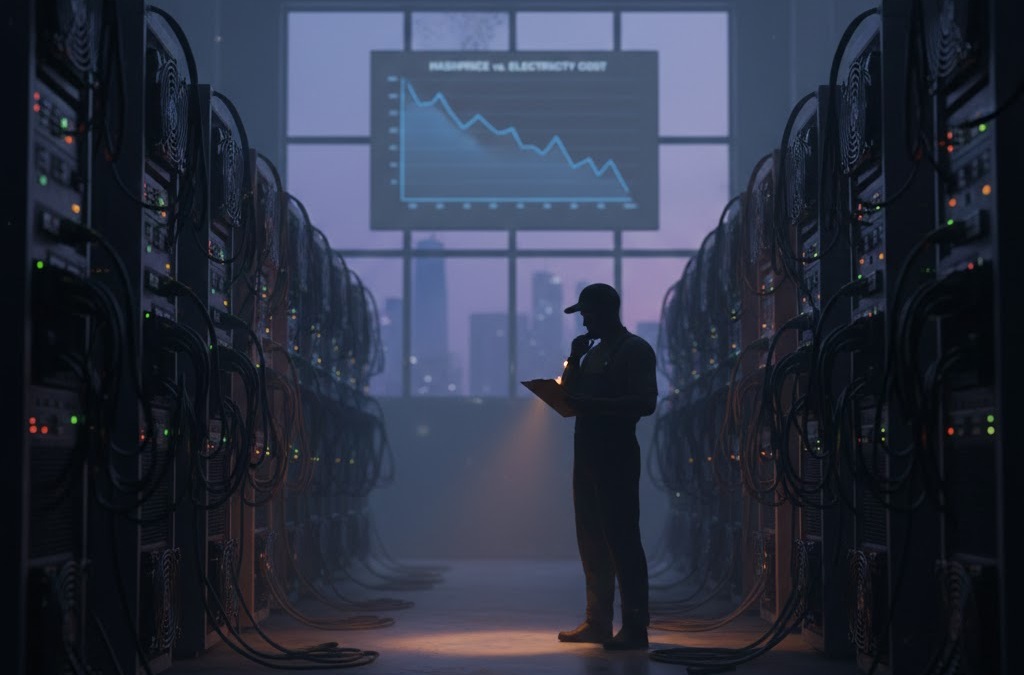 Bitcoin Miners Power Down: Even Modern Rigs Can’t Break Even - Bitcoin news banner image