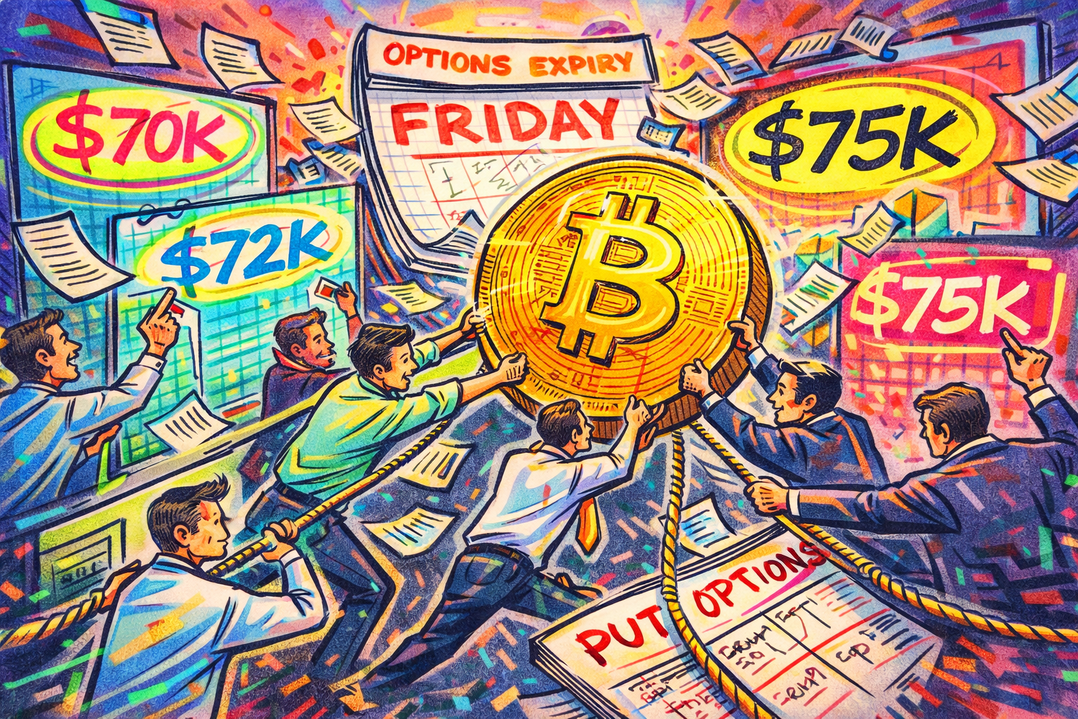 $18.6B Bitcoin Options Expiry Could Push BTC Toward $75K - Bitcoin blog banner image
