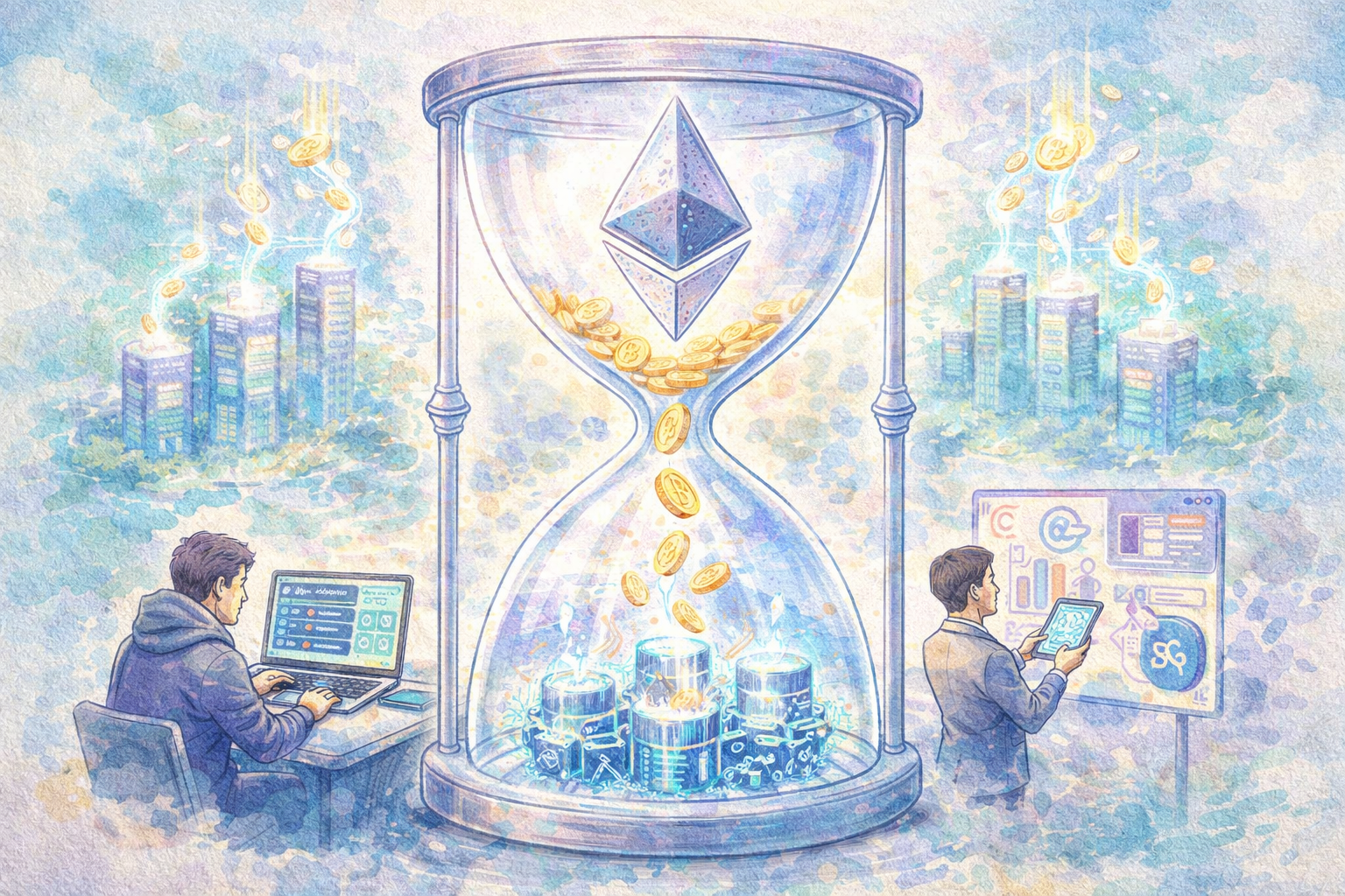 Ether Supply Crunch Builds as Staking Locks More ETH - Bitcoin blog banner image